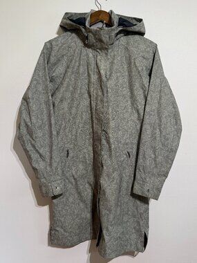 Marmot patterned rain trench coat, Medium